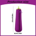 thumbnail image 3 of Cute Fruit Shaped Silicone Pencil Case Large Capacity Zipper Pouch Novelty Stationery Organizer classroom supplies Supplies for study, 3 of 4
