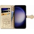 thumbnail image 5 of Wallet Phone Case for Samsung Galaxy S23 FE,Cute Cartoon Cat Dog Pattern PU Leather Case with Magnetic Clasp and Cash Card Slots Holder Holster for Samsung Galaxy S23 FE,CD Gold, 5 of 18