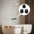 thumbnail image 2 of Set of 3 Shower Knob Replacement Metal Bathtub Knobs Replacement Compatible with Bathtub Shower Faucet Handle Remodel Trim Kit Include Hot Cold and Diverter,Matte Black, 2 of 8