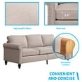 Mjkone Soft Couches Set for Living Room,3 Piece Modular Sleeper Sofa