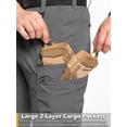 thumbnail image 6 of NAVEKULL Men's Stretch Quick Dry Hiking Cargo Pants Flex Water Resistant Lightweight Outdoor Durable Fishing Work Pants With 9 Pockets UPF 50+, 6 of 8
