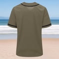 thumbnail image 6 of Hurxie Plain Blank Baseball Jerseys for Men Women Adult Hip Hop Hipster Button Down Shirts Sports Uniforms Outfits Army Green,L, 6 of 7