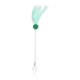 thumbnail image 4 of Varita interactiva para gatos, juguete ligero para mascotas, suministros interactivos con plumas Verde, 4 of 9
