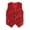 Red, variant on Aislor Kids Girls Sequined Vest Jacket Waistcoat Button Closure for Hip-Hop Jazz Dance Stage Performance Dark Green 18-24 Months