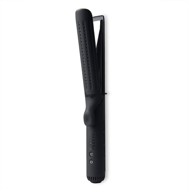 L'ange Hair Plancha de Pelo Le Duo Grande con Flujo de Aire de 360° | Rizador y Plancha de Titanio 2 en 1 (Negro)
