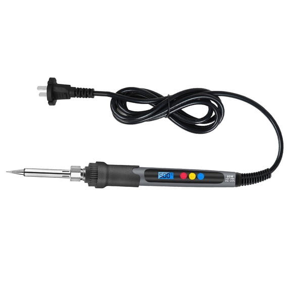 Professional 60W Digital Display Electronic Soldering Iron Portable Adjustable Temperature Welding Solder Pen Repair Tools for Electronic Projects, 9.4 x 2.0 x 1.2 inches / 24.0 x 5.0 x 3.0 cm