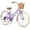 Purple, variant on Glerc Missy 26" Girl Bicycle for Youth Over 8 Years Old Kids, Teenager with Wicker Basket, Pink
