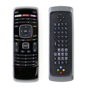VIZIO XRT302 Remote with Dual Side Keyboard for VIZIO Smart TV, Black, New