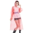 thumbnail image 3 of Transparent Disposable Raincoat - Thickened, Full Body, Portable for Hiking/Outdoor, 3 of 3