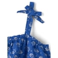 thumbnail image 2 of The Children's Place Girls Sleeveless Floral Smocked Flounce Dress, Sizes XS-XXL, 2 of 3