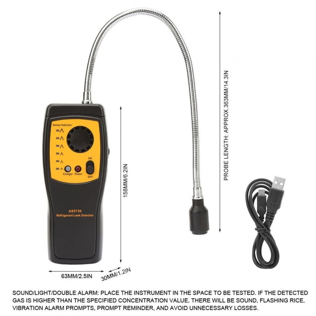 Detector De Gas, Detección Rápida Detector De Fugas De Gas Portátil De Respuesta Rápida Para Detectar Cloro Para Detectar Gases Halógenos