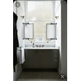 thumbnail image 3 of TEHOME Chrome Beveled Rectangle Pivot-N-View Bathroom Vanity Mirror 14x22", 3 of 7