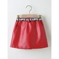thumbnail image 3 of Bagilaanoe Toddler Baby Girls Skirts PU Leather A-line Short Mini Skirts with Belt Autumn Winter 1T 2T 3T 4T 5T 6T Clothes, 3 of 9