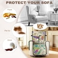 thumbnail image 7 of SCRAWLGOD Hummingbird Floral Print Recliner Cover Non Slip Recliner Chair Cover with Pocket Washable Reclining Slipcover for Cats, 7 of 7