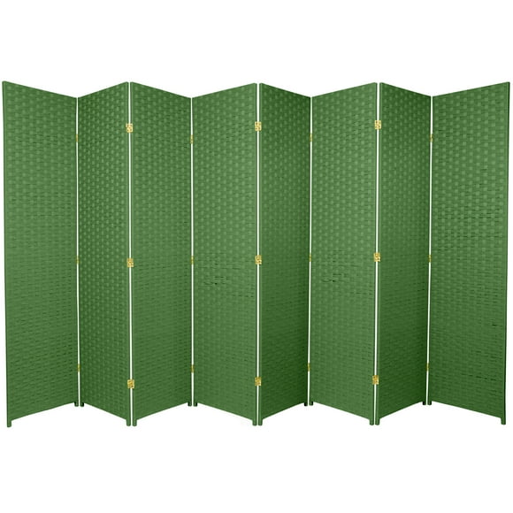 White Woven Fiber Room Dividers