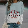 thumbnail image 1 of Pntutb, camisas informales de manga larga para mujer, sudadera de cuello redondo con estampado navideño, jersey de cuello redondo, tops tipo túnica Pntutb Pntutb-214, 1 of 5