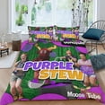 thumbnail image 2 of Moose Tube Conjunto de sábanas temático, trío de piezas, cómodo y amigable con la piel, diseño único, regalo de decoración para el hogar para familiares, amigos y fans, 90 cm * 190 cm, 2 of 6