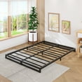 thumbnail image 3 of Lutown-Teen 5 inch Bed Frame Queen Size Heavy Duty Steel Slat Support Metal Platform Queen Bed Frame No Box Spring Needed, Easy Assembly, Black, 3 of 6