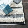thumbnail image 3 of SAFAVIEH Cottage Charles Geometric Indoor/Outdoor Area Rug, Ivory/Dark Grey, 6'7" x 6'7" Square, 3 of 6