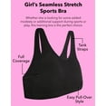 thumbnail image 4 of Fruit of the Loom Girl's 3-Pack Seamless Stretch Sports Bra, 4 of 5