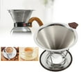 thumbnail image 2 of Yosoo Stainless Steel Pour Over Coffee Dripper,Slow Drip  Coffee Filter Cone - Reusable Single Serve Coffee Maker, 2 of 9
