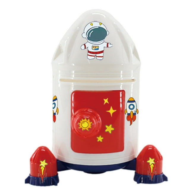 Piggy Bank Rocket para niños, monedero para ahorrar dinero