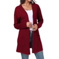 thumbnail image 5 of Gleelist Women's Casual Knit Open Front Cardigan Lightweight Long Sleeve with Pockets, 5 of 8