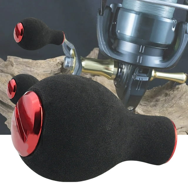 Fishing Reel Knob Ultralight Anti-slip Mini Comfortable Grip Multiple Color Modification Accessories EVA Foam Wear-resistant Spinning Reel Handle Replacement Fishing Equipment