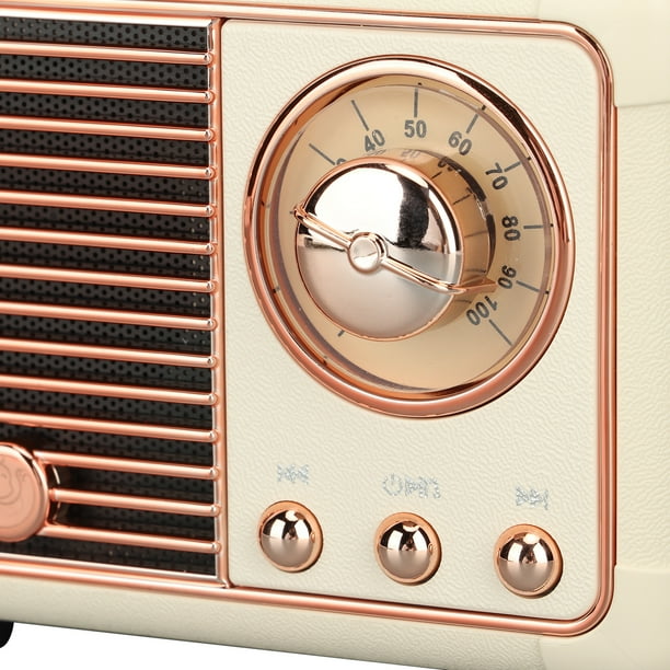 Haut-Parleur Bluetooth Rétro, Radio Intelligente Sans Fil, Basse, Carte