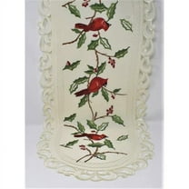 14 x 28 in. Cardinal on Holy Table Runner