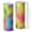 White, variant on 20oz Stainless Steel Skinny Tumbler with Telescopic Straw, Vacuum Insulated Slim Travel Cup, 360° Full Wrap Printed, Fluid Smoke Aurora Art Style