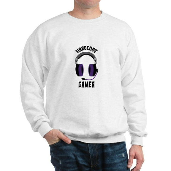 CafePress - Hardcore Gamer Sweatshirt - Crew Neck Sweatshirt