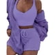 thumbnail image 1 of Traje informal de 3 piezas para mujer, suave y cómodo, para el hogar, 1 of 6