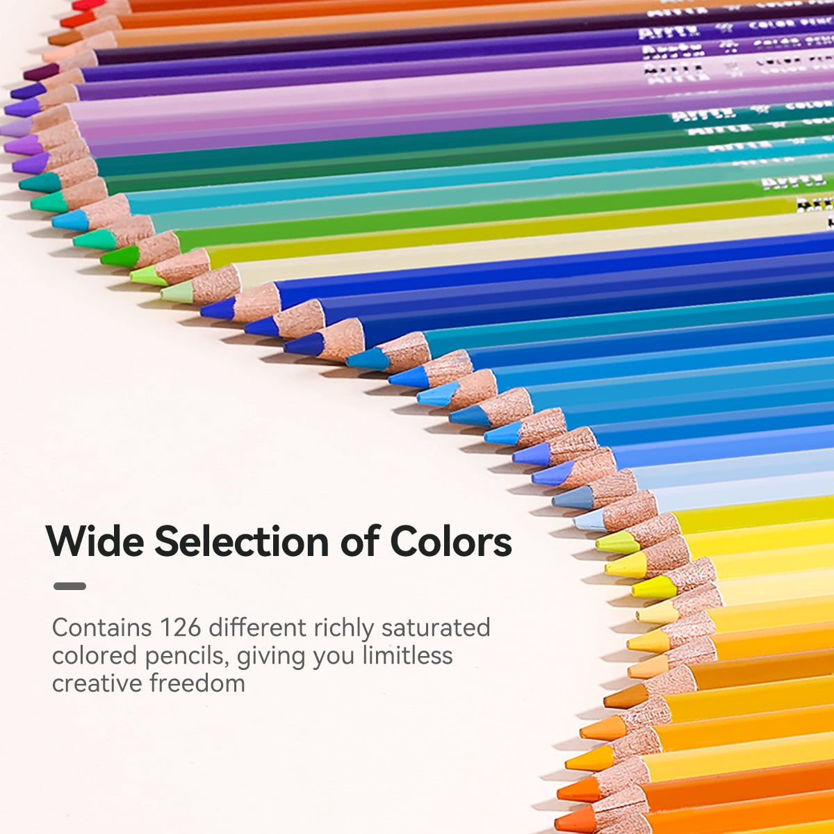 Arrtx 126 Premium Soft Core Colored Pencils Set in Kit Box for