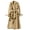 Khaki, variant on Women's Double Breasted Long Trench Coat Belted Notch Lapel Overcoat Windproof Classic Outerwear