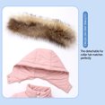 thumbnail image 5 of Odeerbi Toddler Boys Girls Ski Sui Waterproof Snowsuits Winter Down Jacket 2025 Fashion Solid Color Down Jackets Keep Thickening Warm Outdoor Coat Jumpsuit Set Pink 2-3 Years, 5 of 9