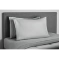thumbnail image 4 of Mainstays Gray Stripe 8 Piece Bed in a Bag Comforter Set With Sheets, Full, 4 of 6