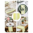 thumbnail image 3 of Yellow White Stripe Cloth Napkins Set of 4 Reusable Dinner Napkins, Modern Rustic Vertical Striped Cocktail Napkin Washable Table Napkins for Wedding/Holiday Party/Baby Shower 20"x20", 3 of 7