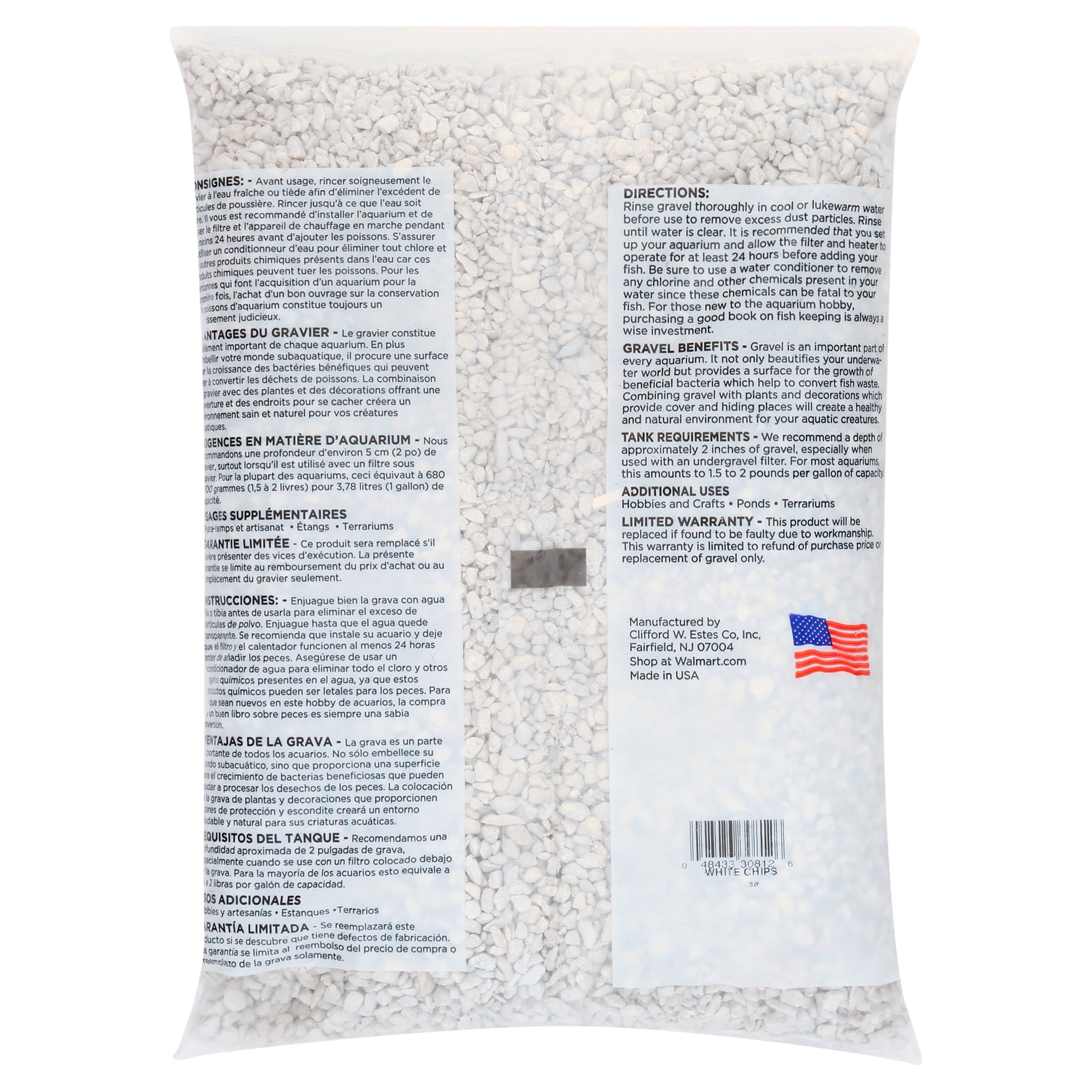 Aqua Culture Aquarium Gravel, White, 5 Lb, Aquatic
