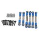 thumbnail image 1 of 6pack Steering Link Fit Arrma Big Rock Granite Buggy Replacements Parts Blue, 1 of 5