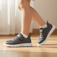 thumbnail image 4 of YHOON Boys Girls Shoes Sneakers Slip on Athletic Tennis Walking Shoes Lightweight Kids Shoes Grey Toddler Size 8, 4 of 6