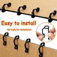 thumbnail image 3 of 240PCS Christmas Gutter Light Clips Hooks for Hanging Outdoor String Lights for Outside Rope Lights Black White, 3 of 7