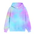 thumbnail image 2 of Children Girls Gradient Hoodies Sweatshirt Long Sleeve Pullover Sweatshirt for Girl for Fall Winter, 2 of 8