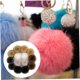 thumbnail image 3 of Beibei - 14 bolas de pompón de piel sintética, bolas de pompón de piel sintética para sombreros, bolas de pompón suaves y esponjosas con botón a presión para llaveros de sombreros, 3 of 4