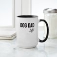 thumbnail image 4 of CafePress - Dog Dad Life T Shirt Design Mugs - 15 oz Ceramic Large White Novelty Mug, 4 of 4