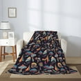thumbnail image 2 of Disketp Colorful Mushrooms in Doodle Style Cozy Flannel Fleece Throw Blanket: Has a velvety texture for All Seasons - Perfect for Women, Men, & Kids"60"x50", 2 of 6