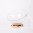 thumbnail image 1 of Acrylic Ice Cave Cat Bed with 360° View & Rotating Toy: All-Season Safe Space Capsule Design, Food-Grade Durable, Non-Slip Base, Detachable Structure for Easy Cleaning - Small Size (25×25×32cm), 1 of 5