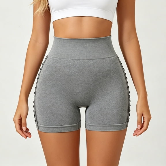 xfsWaSs Workout Shorts for Women High Waisted Athletic Gym Yoga Shorts with Side Hollow Out Breathable Comfortable Stretchy Biker Shorts
