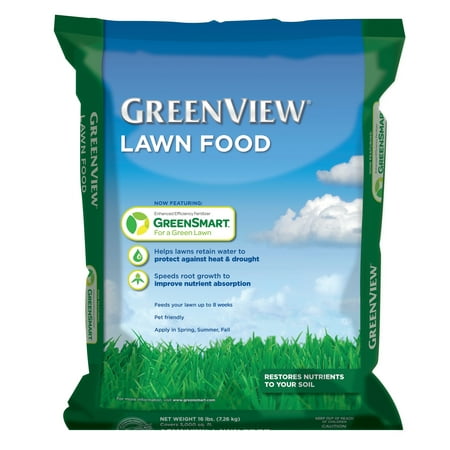 GreenView Lawn Food Fertilizer with GreenSmart - 16 lbs. - Covers 5,000 Sq. ft.