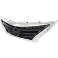 thumbnail image 2 of New Chrome Shell Grille Assembly Compatible With Nissan Versa 1.6 S Plus 4 Cyl 1.6L Versa S 4 Cyl 1.6L Versa 1.6 SL 4 Cyl 1.6L 2015-2019 By NI1200261 623109KM0D 623109KM0A, 2 of 5